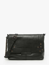 Cross Body Tas Felizia Leder Pieces Zwart felizia 17116819